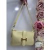 Katrin's Fashion Žltá kožená crossbody kabelka Italy veracross002b Žltá veracross002b