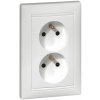 Legrand 774391 VALENA ZÁSUVKA 2X2P+T 16A S DETSKOU OCHRANOU BIELA + predĺžená záruka na 3 roky