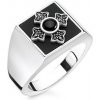 Thomas Sabo Prsten Královský kříž TR2209 641 11 66 Sterling silver blac