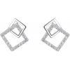 Olivie Strieborné geometrické náušnice 8388 Ag 925; ≤0,85 g.