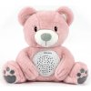 Plyšový zaspávač medvedík s projektorom Milly Mally Bear pink