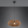 Trio Lighting Závesná lampa Hedda zo sisalu a kovu - 312300136
