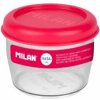 Box na potraviny okrúhly MILAN Tritan (nata 624 series) 0,5 L - ružový