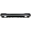 KITT Rear Diffuser with Silver Exhaust Muffler Tips suitable for Mercedes GLE W167 SUV V167 Sport Line (2019-Up) GLE 63 Design