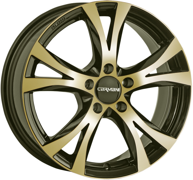 CARMANI 09 7.5x17 5x115 ET42 gold polished