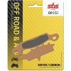 Predné brzdové doštičky / obloženie SBS Kawasaki KVF 650 Prairie Left 2001 - 2003 směs SI