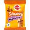 PEDIGREE Schmackos 144g - maškrta pre psa (s hovädzím, kuracím, jahňacím, kačacím)