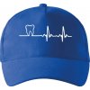 EKG zuby - Šiltovka so zahnutým šiltom a mosaznou sponou - Univerzálna veľkosť ( Kráľovská modrá )
