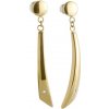 Boccia Titanium Pozlátené titánové náušnice s diamantmi 05049-03