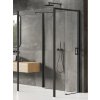 New Trendy Prime Black sprchovací kút 110x100 cm štvorcová čierna matné/priehľadné sklo K-1612