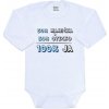 Body s potlačou New Baby 50% MAMIČKA + 50% OTECKO - 100% JA modré 56 (0-3m)