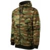 MALFINI CAMO ZIPPERC 19 Mikina pánska, camouflage gray C193218 3XL 33 camouflage brown