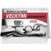 Stolový kalendár s veľkými písmenami 2026