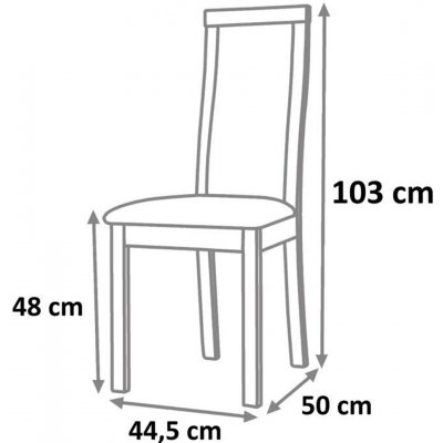 Kondela Drevená stolička, čerešňa/látka béžová, BONA NEW 0000301941