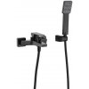 Imex ART nástenná vaňová batéria + sprchový set black gun metal BDAR025-4BGM