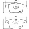 Sada brzdových platničiek kotúčovej brzdy BREMBO P 59 046