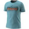 Pánske funkčné tričko Dynafit Transalper Graphic S/S Tee M Veľkosť: L / Farba: modrá/čierna