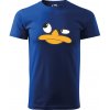 Sablio Tričko s potlačou DUCK FACE - modré 5XL