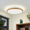 Lindby LED stropné svietidlo Emiva, Ø 49 cm, CCT, drevo - 9924015