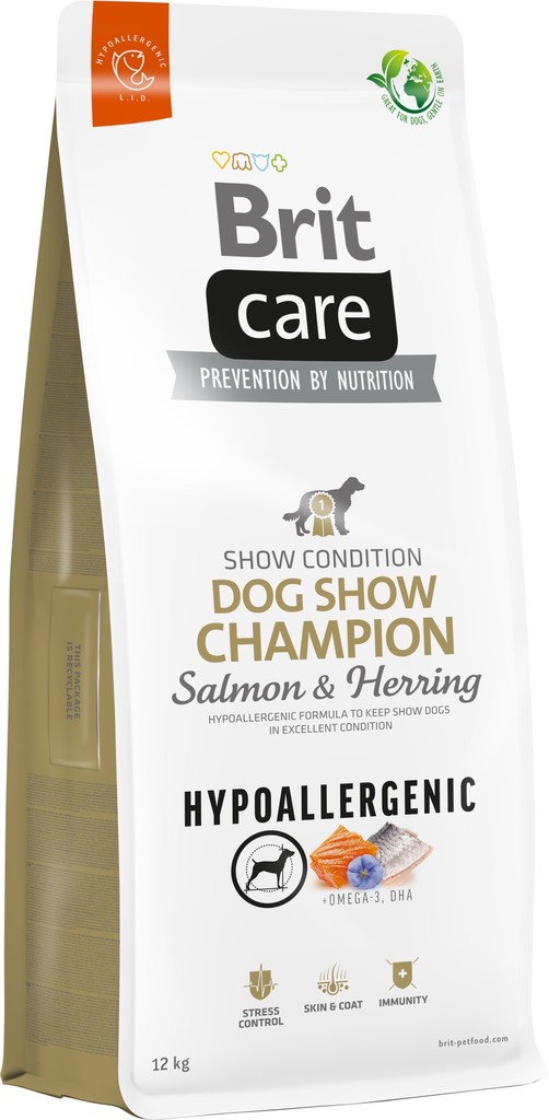 Brit Care Hypoallergenic Dog Show Champion Salmon & Herring 12 kg