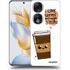 Picasee silikónový čierny obal pre Honor 90 5G - Cute coffee