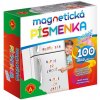 Magnetická písmenka na lednici 100 dílků v krabici