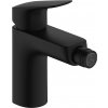 Hansgrohe Logis - Bidetová batéria 100 s odtokovou garnitúrou s tiahlom, čierna matná 71200670
