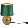 Trio R50821015 stolové svietidlo Sophia 1x40W | E14 - káblový spínač, zlatá, zelená