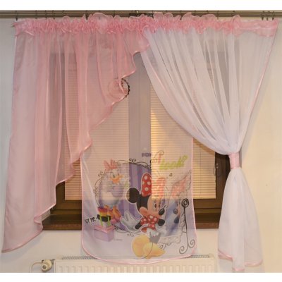 Detská voálové hotová záclona Miranda 400x150cm Minnie Daisy svetlo ružová  od 43,99 € - Heureka.sk