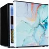 Klarstein CoolArt 45L, mini chladnička, EEK E, s mraziacim priestorom 1,5 l, dizajnové dvere (HEA20-Pastel-46-E)