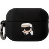 Karl Lagerfeld 3D Logo NFT Karl Head silikónový obal pre AirPods Pro 2 (2022) - čierny 3666339099237 - možnosť vrátiť tovar ZADARMO do 30tich dní