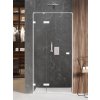 New Trendy Avexa White sprchové dvere 130 cm výklopné biela matná/priehľadné sklo EXK-2697