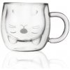 Orion Hrnček dvojstenné sklo DOUBLE Mačka 300 ml