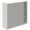 Hobis Policová skriňa Strong L, 120x115,2x40 cm, sivá/biela
