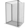 MEXEN/S - Kioto Sprchová zástena WALK-IN 90 x 70 x 30, čierny vzor, čierna 800-090-070-221-70-70-030