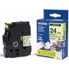 páska BROTHER TZC51 čierne písmo, fluorescenčná žltá páska Tape (24mm) (TZEC51)