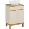 Súprava skrinka Comad Bali Cashmere BALI CASHMERE 82-60-46-2D, doska na skrinku Comad Nature Wotan NATURE WOTAN 89-60-46 M, UN-LOLA-GW