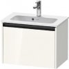 Duravit Ketho.2 - Umývadlová skrinka, 44x61x39 cm, 1 zásuvka, lesklá biela K25055022220000