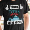 Tričko s potlačou Tento týpek má rad veľké kopce Dámsky Čierna L
