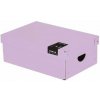 oxybag krabica lamino malá - 35,5 x 24 x 9 cm - PASTELINI Fialová