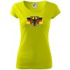 Nemecká orlica a vlajka - Dámske tričko Pure - S ( Limetková )