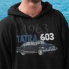 Mikina s potlačou TATRA 603 Pánsky Čierna L