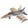 Woodcraft Drevené 3D puzzle Bojové lietadlo F18
