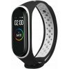 eses Náramok dierkovaný pre Xiaomi Mi Band 3 a Xiaomi Mi Band 4 - Čierno biely