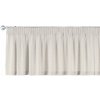 Dekoria Krátky záves na riasiacej páske, svetlo šedá melanž, 390 x 40 cm, Loneta, 133-65