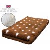 DRYBED Premium Vet Bed Bodky hnedý + ružový & svetlomodrý 100 x 75 cm