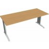 Hobis Pracovný stôl Flex, 180x75,5x80 cm, buk/kov