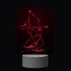 3D Dotyková lampa s diaľkovým ovládaním - LUKOSTRELBA