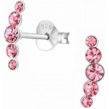 Mabell Dámske strieborné náušnice ROSINKA Ag 925, 0.4 g SK221A4S37084-PINKC45