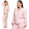 Moraj dámske pyžamo viskóza ružové veľkosť XXL
